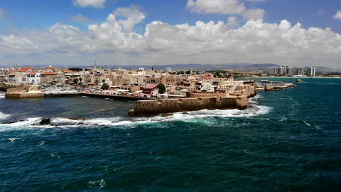 Acre (Akko) Drone Stock Footage 169055955