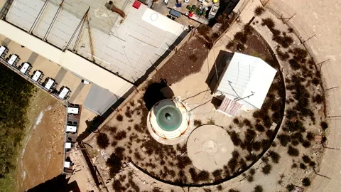 Acre (Akko) lighthouse Drone Stock Footage 169058331