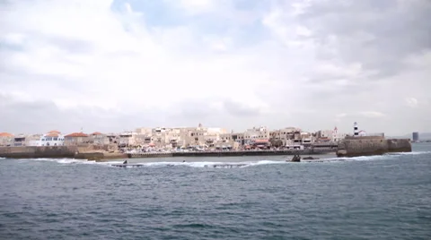 Acre sea view 0411 4 Stockbeeldmateriaal 33688764