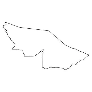 Acre state outline vector map, Brazil geographic border contour illustration Stock Illustration