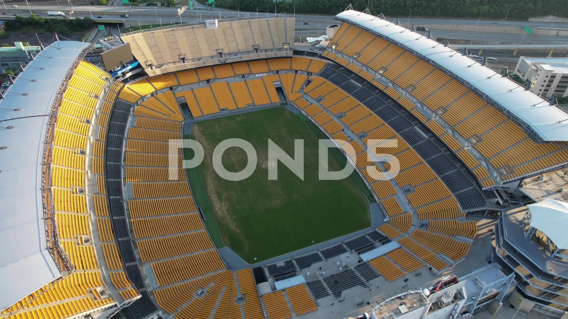 Pittsburgh Steelers Football Heinz Field at Sunset 