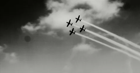 Acrobat Airplane Formation Stock Footage 75154833