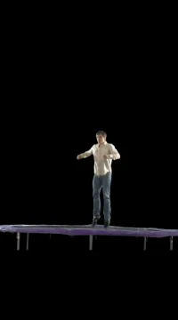 Acrobat clowning around Stock Footage 79730