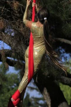 Acrobat in a park Stock Photos
