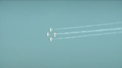 Acrobatic Air Jets 1 Video stock 705557