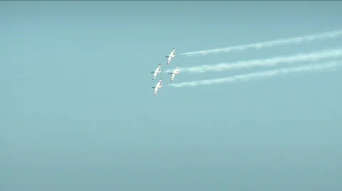Acrobatic Air Jets 2 Stock Footage 705765