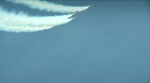 Acrobatic Air Jets 5 Stock Footage 706128