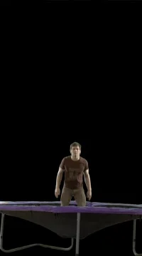 Acrobatic Bellyflop Stock Footage 79775