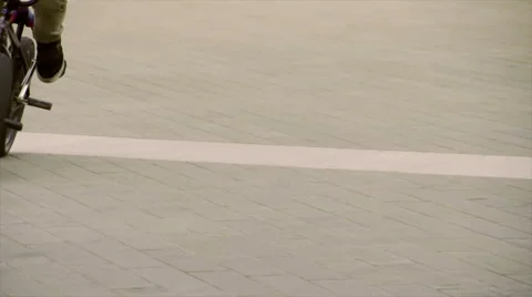 Acrobatic Bikers in the Street Stock-Footage 58801281