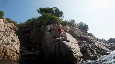 Acrobatic element near the water Stock Footage 172064224