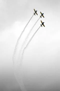 Acrobatic flight Stock Photos