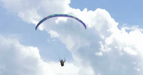 Acrobatic paragliding 02 (4K) Stock Footage 40271815