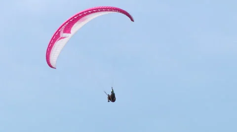 Acrobatic paragliding 14 Vídeo Stock 40272340
