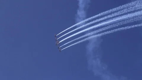 Acrobatic Planes Video stock 88384581