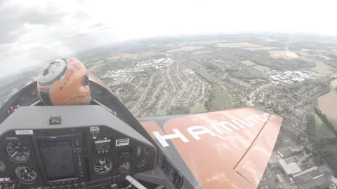 Acrobatic Stunt Plane In Flight 스톡 동영상 147510217