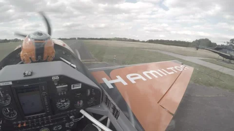 Acrobatic Stunt Plane In Flight Stock Footage 147510253