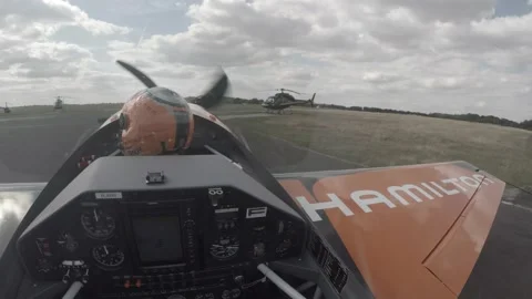 Acrobatic Stunt Plane In Flight Stock Footage 147510311