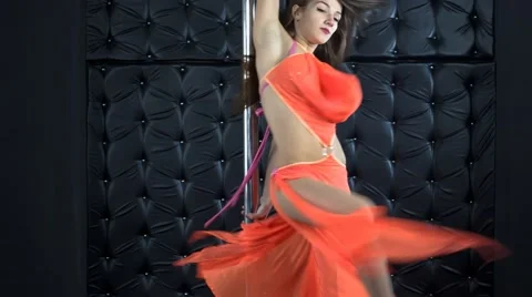 Acrobatics on a Pole Stock Footage 67457491