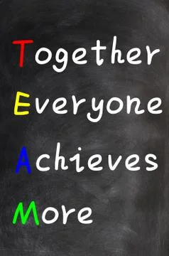 Acronym of team Stock Photos