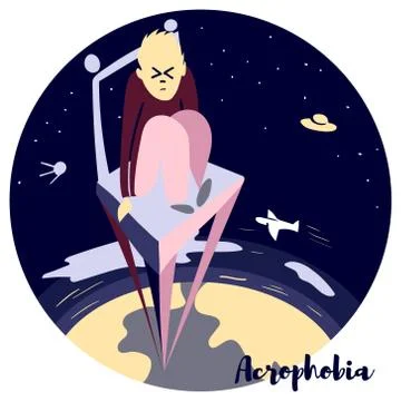 Acrophobia Stock Illustration