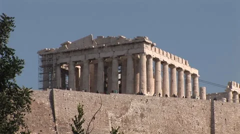 Acropolis in Athen Vídeo Stock 7133771