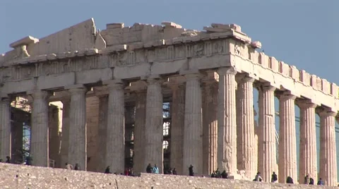Acropolis in Athen Vídeo Stock 7133772