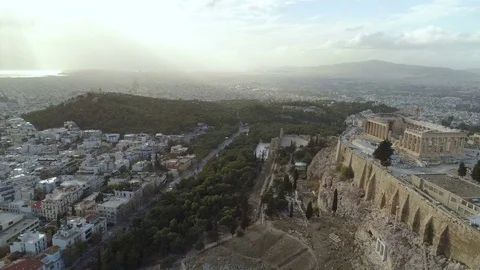Acropolis of Athens ancient citadel in Greece Video stock 82981853