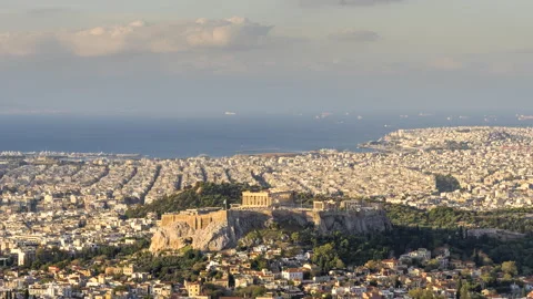 Acropolis of Athens Day Timelapse 库存影片 165370678