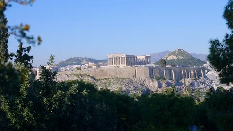 The Acropolis of Athens Stock Footage 105211588