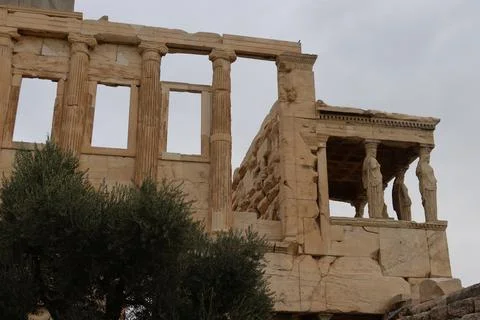 Acropolis athens greece cloudy day Europe Fotos de archivo