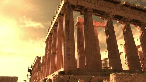 Acropolis in Athens, Greece Stock Footage 73096977