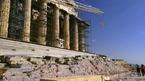 Acropolis in Athens, Greece Stock Footage 73097266