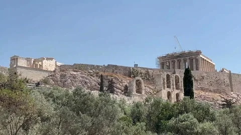 Acropolis, Athens, Greece Stock Footage 201380583