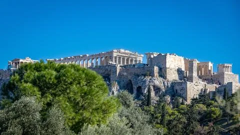 Acropolis in Athens, Greece. Stock Photos