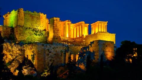 The Acropolis in Athens 스톡 사진