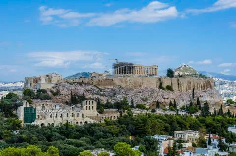Acropolis of athens Stock Photos
