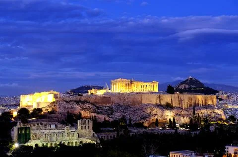Acropolis of Athens Stock Photos