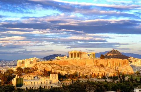 Acropolis of Athens Stock Photos