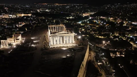 Acropolis, Athens skyline Stock Footage 314256748
