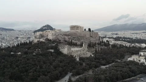 Acropolis drone footage 스톡 동영상 171883738