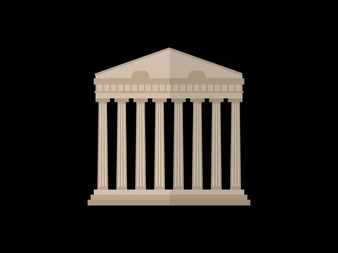 Acropolis Greece Animation Vídeos de archivo 74092665