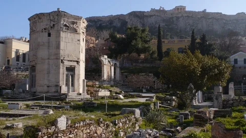 Acropolis Grounds Stock Footage 92996108