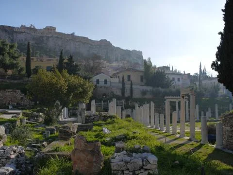 Acropolis Grounds Stock Photos