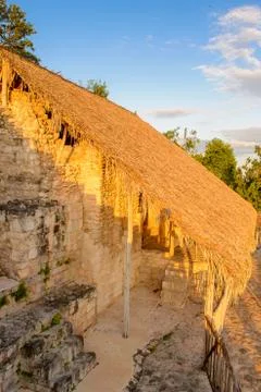 Acropolis, the largest structure at Ek' Balam and it contains the tomb of Uki Stock Photos
