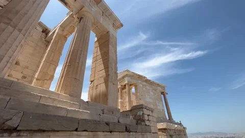 Acropolis Monuments, Athens, Greece Stock Footage 201380564