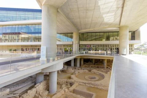 Acropolis museum in athens Stock Photos