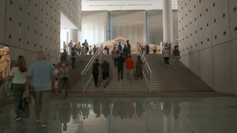 THE ACROPOLIS MUSEUM Stock Footage 196109510