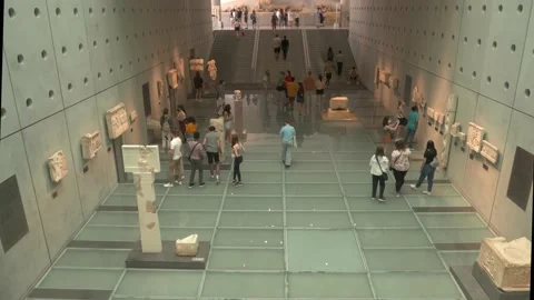 THE ACROPOLIS MUSEUM Stock Footage 196114030