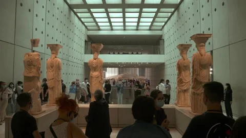 THE ACROPOLIS MUSEUM Stock Footage 196114531