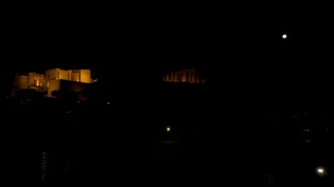 Acropolis Parthenon by night 動画素材 120384966